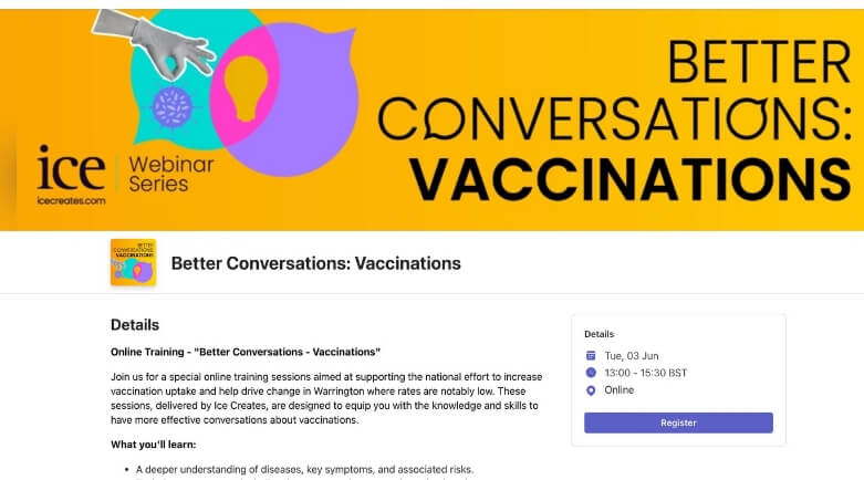 People taking part in a community health initiative.