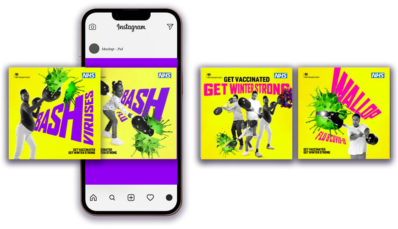 Image of Vaccine related social media posts