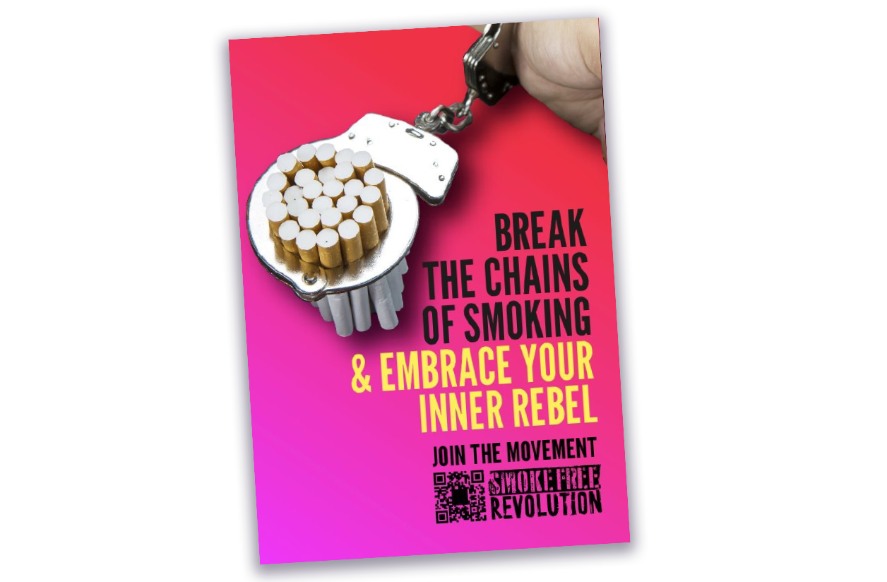 Poster from the Smoke Free revolution