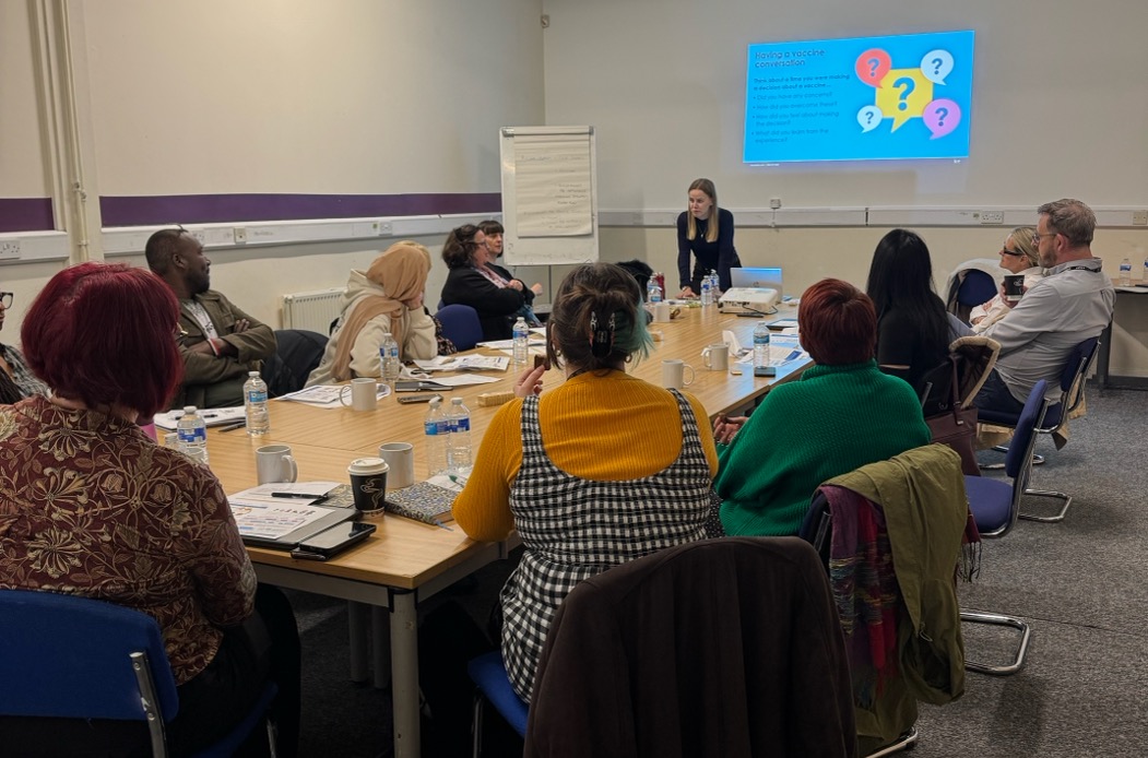 People taking part in a community health initiative.